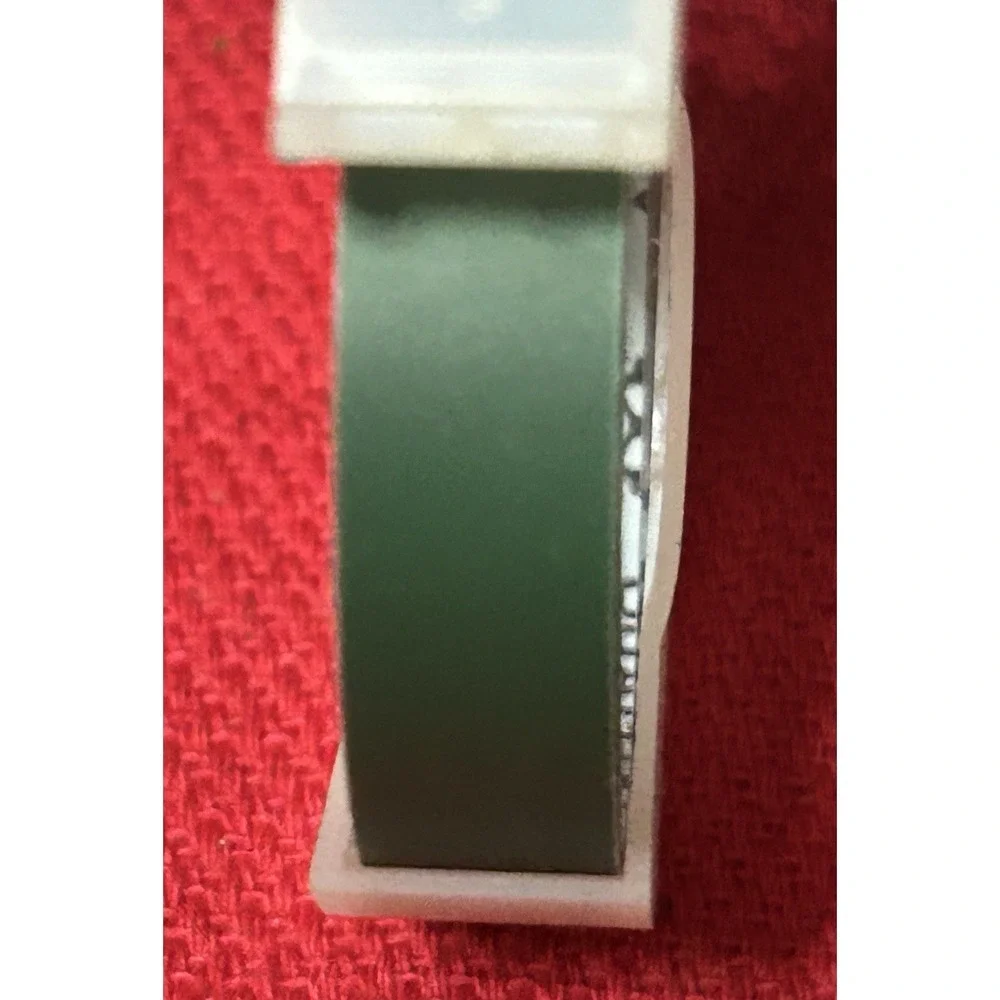 Vintage DYMO self-adhesive vinyl embossing label tape Set Of 5 Blue Green Orange
